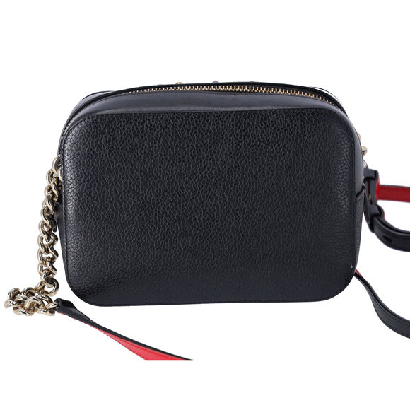 Christian Louboutin Rubylou Mini Shoulder Bag 3185262 Black Suede Leather - Picture 4 of 8